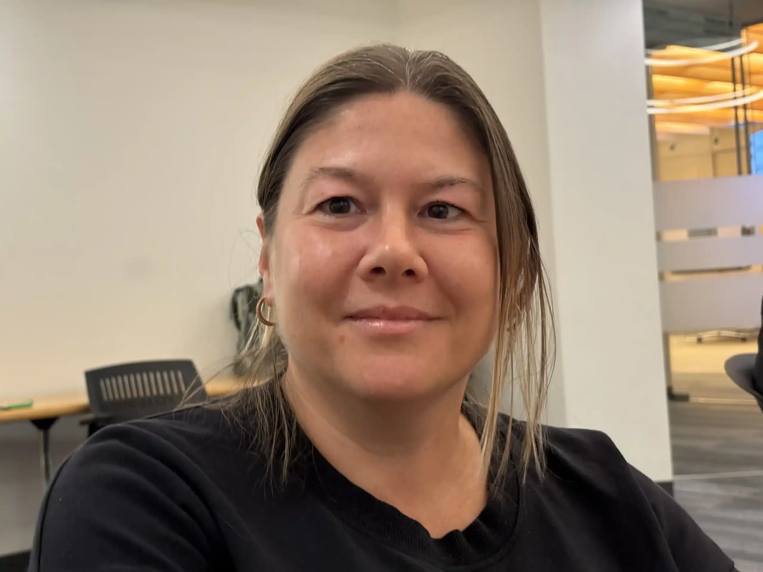 Olga Mogylat during the interview preparation event at Toronto Library