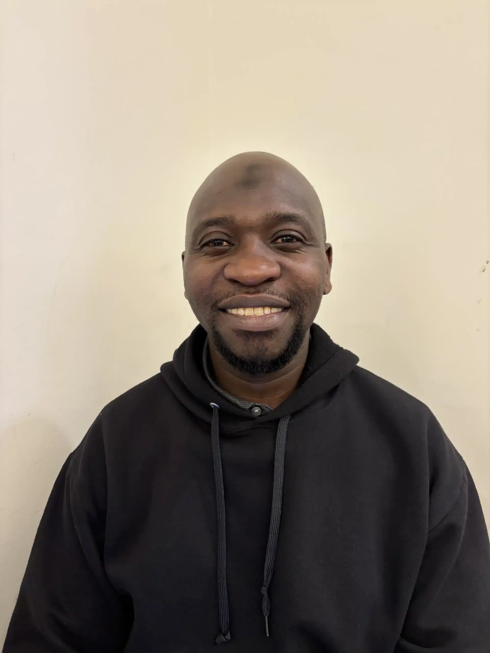 Musa Mutesasira, a skilled plumber who recently arrived from Uganda, During the Toronto Refugee Hiring Event at the Ismaili Centre,